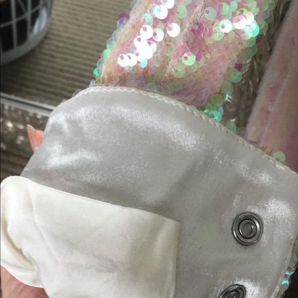 BALMAIN iridescent satin crepe dress - Picture 8 of 8